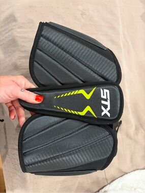 STX Black/Neon Yellow Protective lacrosse rib pad